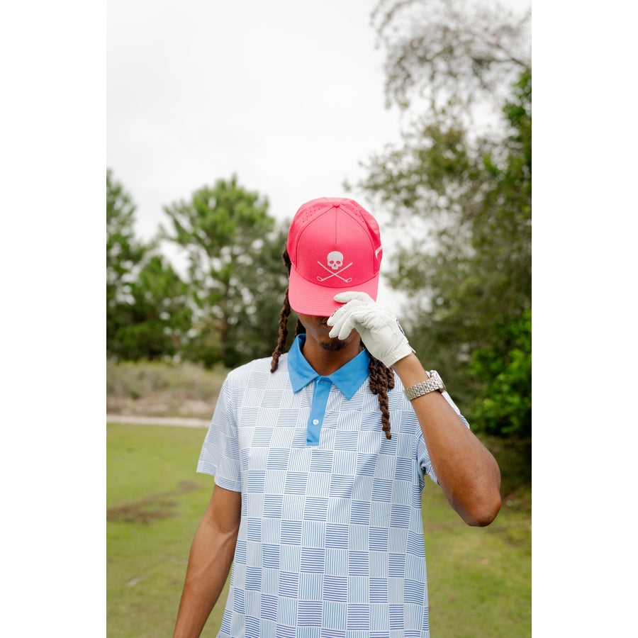 Pink Skull Golf Hat