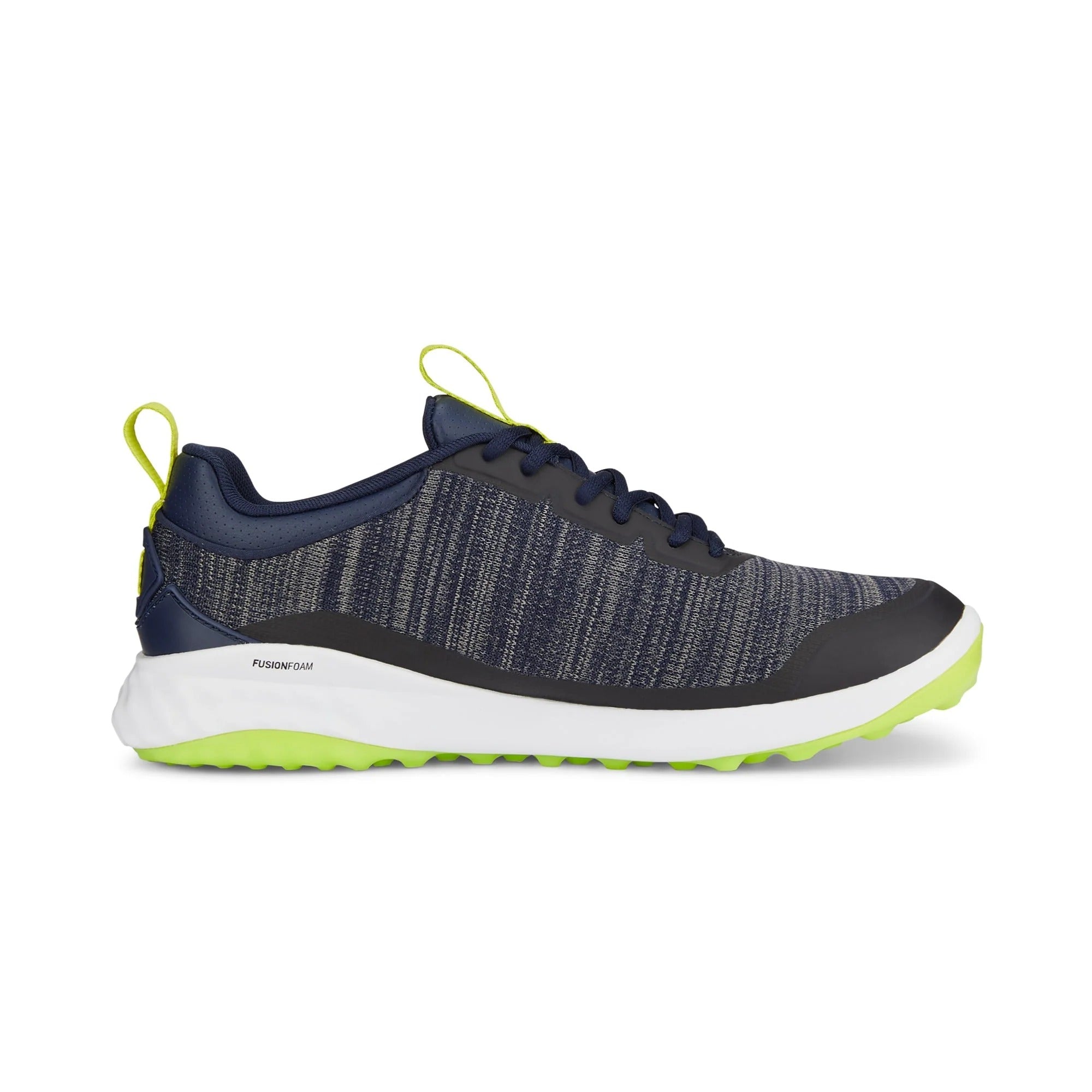Puma FUSION PRO Spikeless Golf Shoes - Navy/Green
