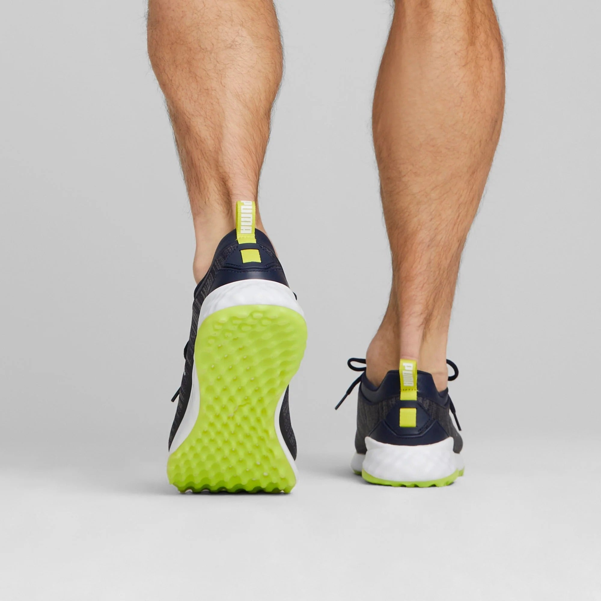 Puma FUSION PRO Spikeless Golf Shoes - Navy/Green