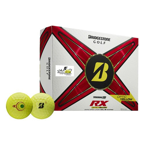 1 Dozen (12) Bridgestone Tour B RX Mindset Limited Yellow Golf Balls