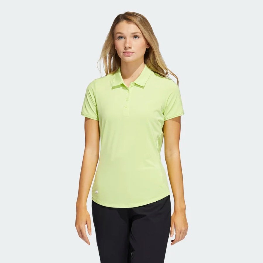 Lime green adidas polo shirt best sale