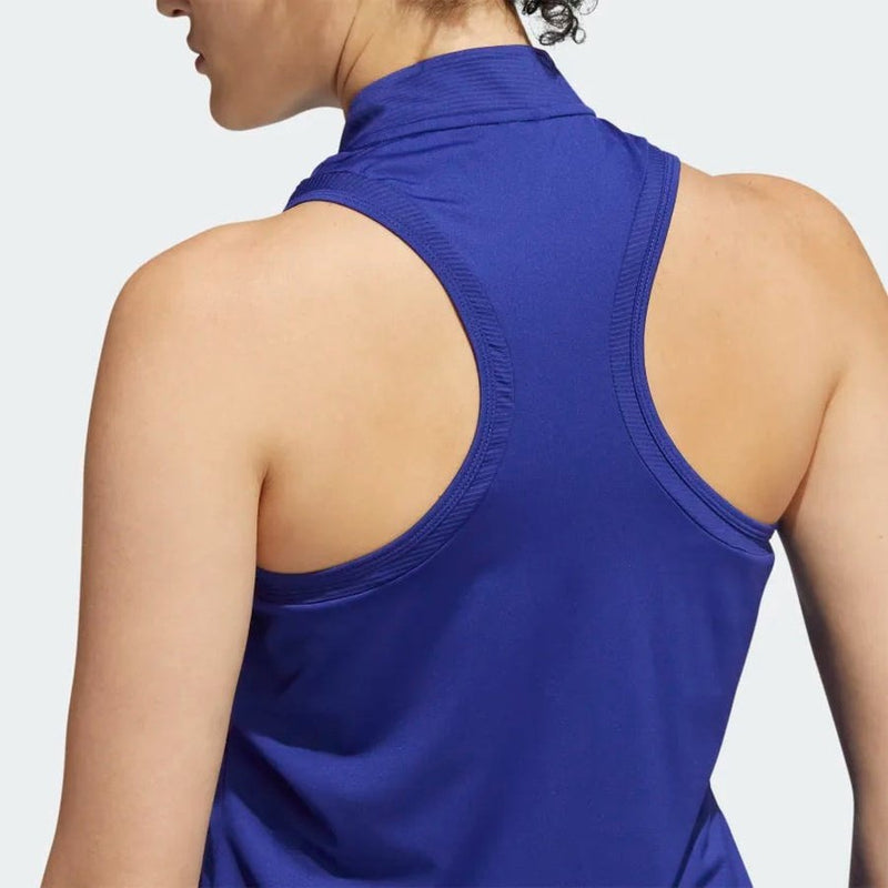 Adidas Racerback Sleeveless Polo Shirt - Blue