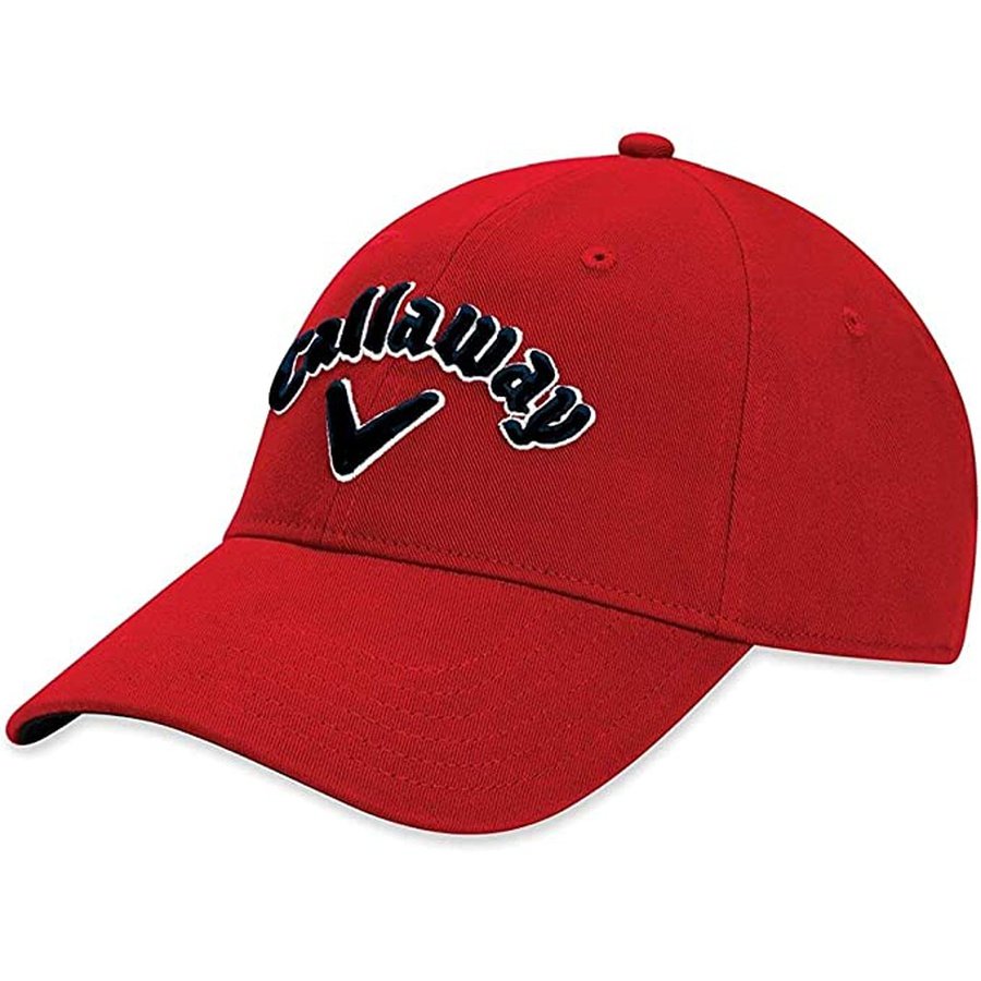 Red golf hat store