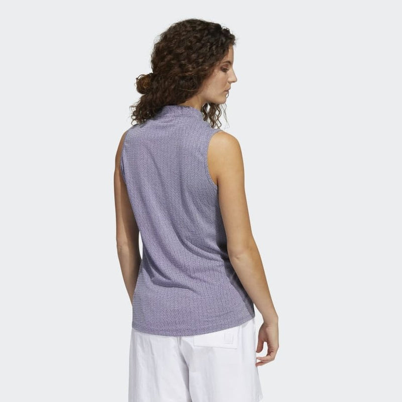 Adidas Essentials Mock Neck Sleeveless Polo Shirt