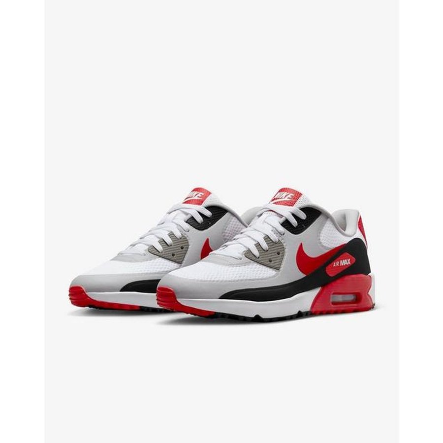 Nike Air Max 90 G TB Spikeless Golf Shoe Grey Red