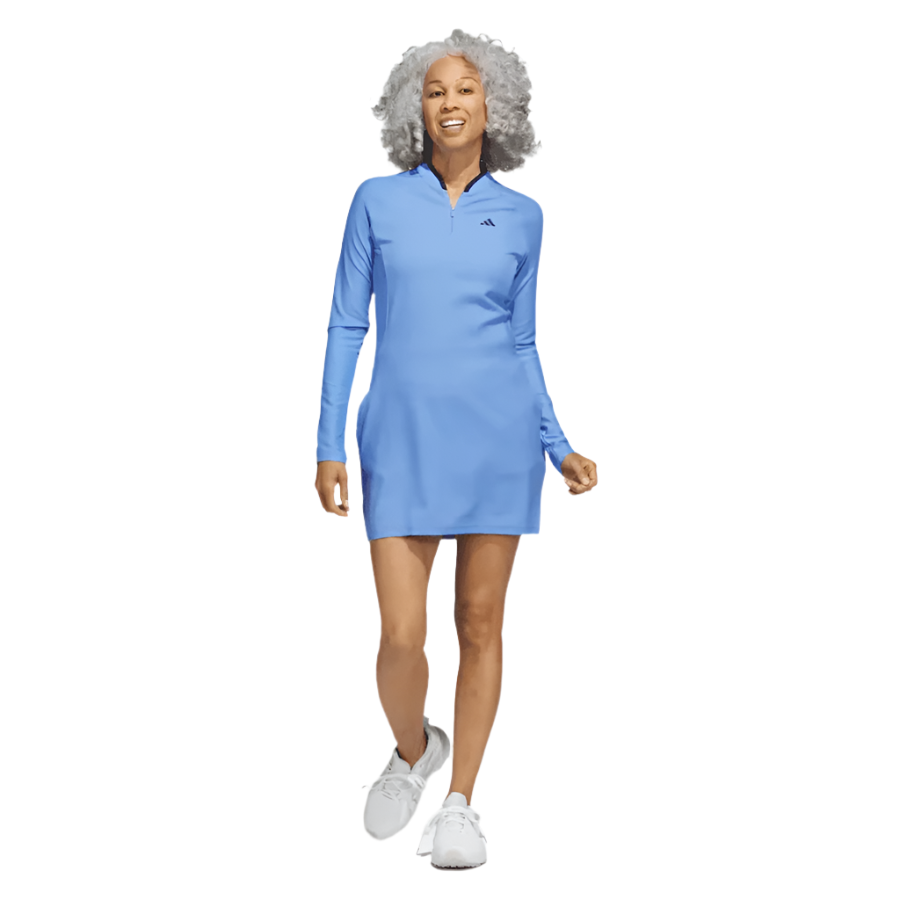 Adidas Long Sleeve Golf Dress Blue