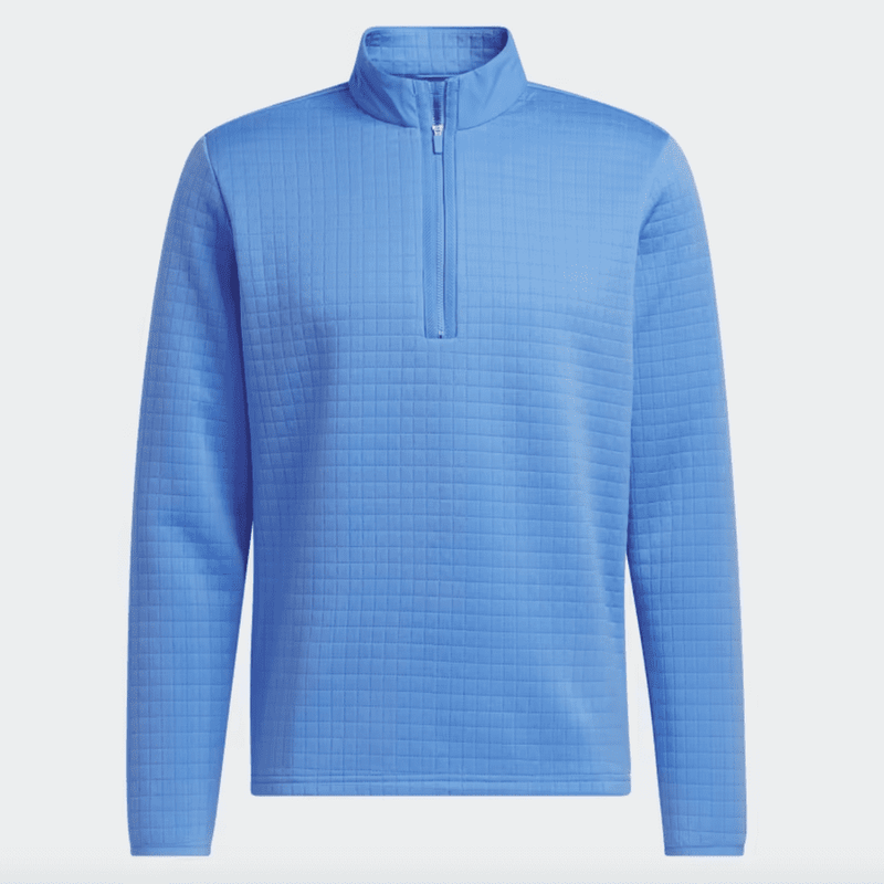 Adidas Water Repellent 1/4 Zip Pullover- Blue