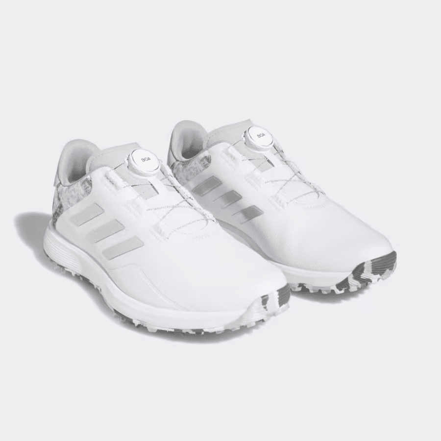 Adidas white 2025 golf shoes