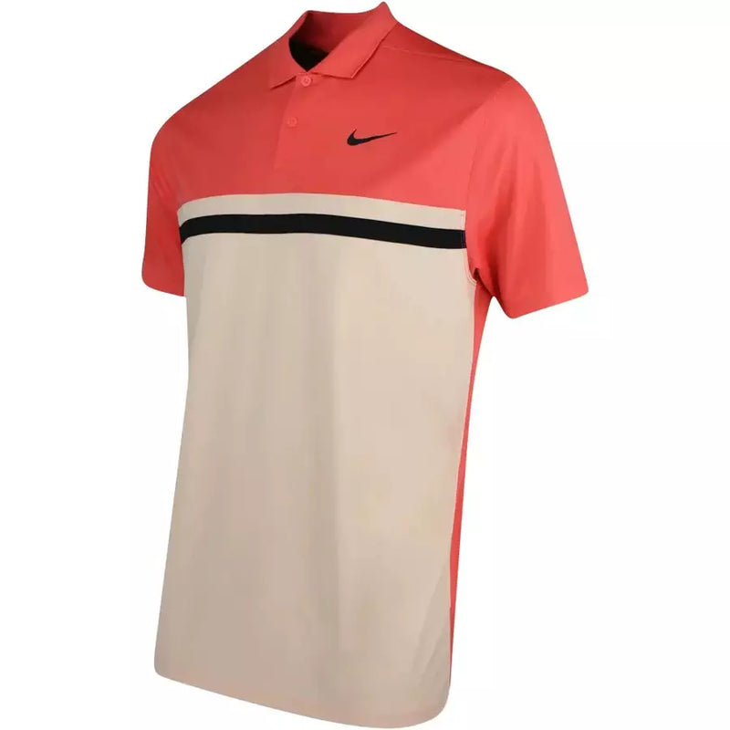 Nike Dri-Fit Victory Colour Block Golf Shirt - Orange