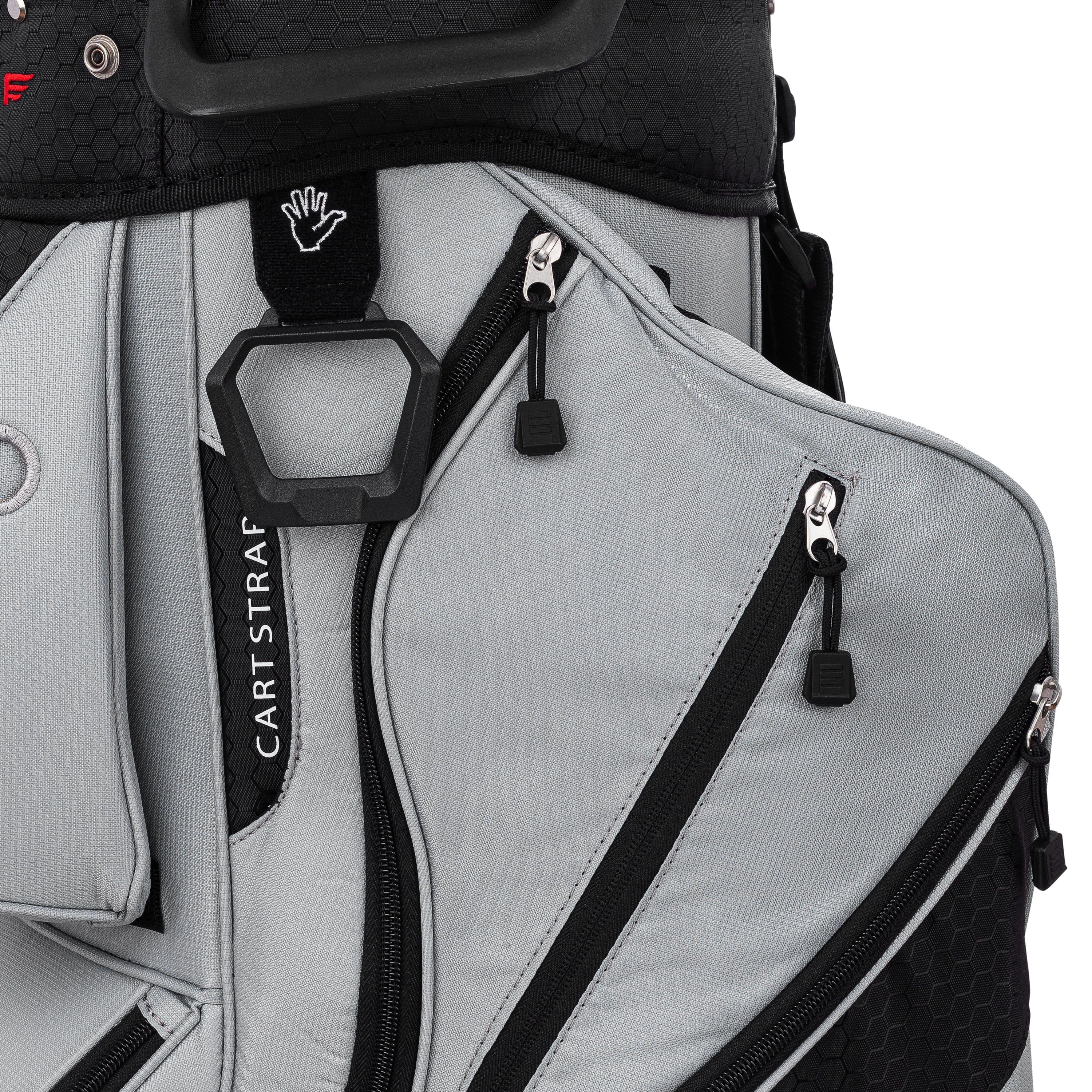 Founders Club 4th Generation Player Series Club Lock Organizer Golf Cart Bag for Men with 14 Way Anti Rattle Divider Top- Free Snap On Rain Hood-Full Length Dividers