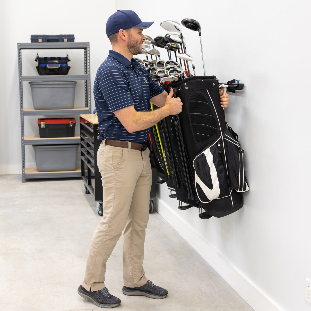 G-Golf | Adjustable Wall Storage System | Holds 300 lbs