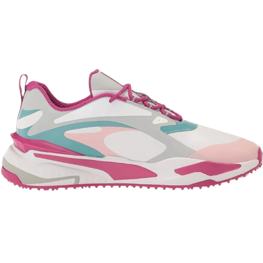 Puma GS Fast Ladies Spikeless Golf Shoes - Pink/White