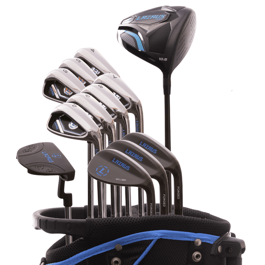 Lazrus Golf 13 pc Set - Driver, 3 Wedges Set, Irons (4-PW), Putter & Bag (optional)