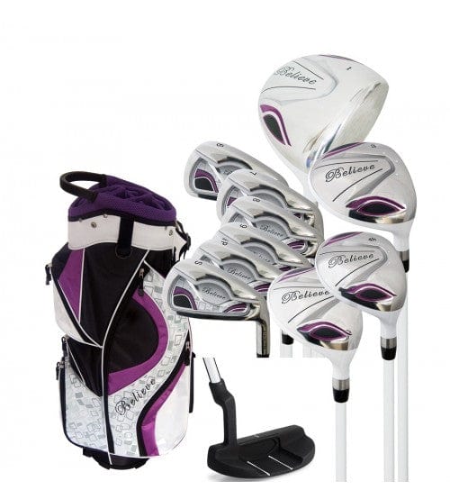 Founders Club Believe Complete Ladies Golf Set - Purple (Right-handed Petite -1")