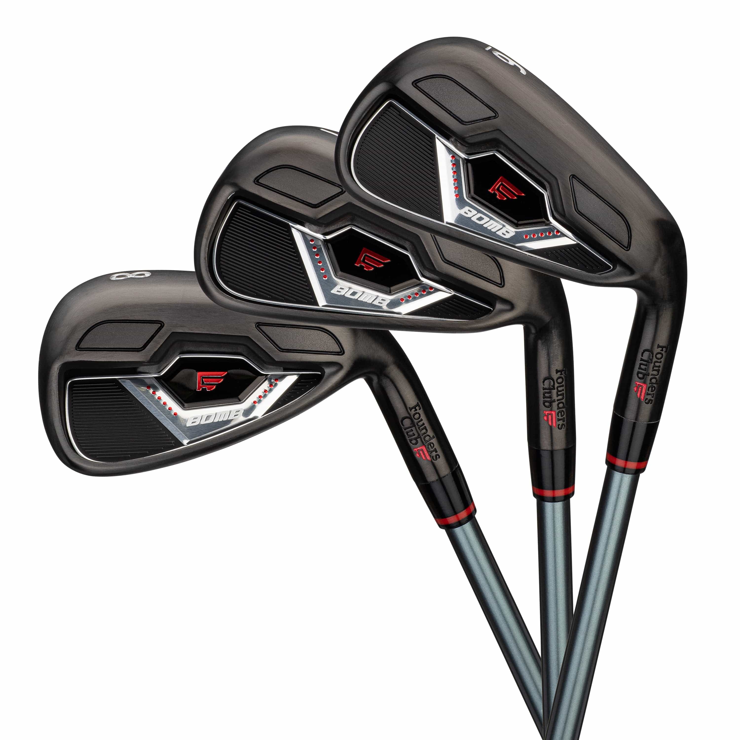 Founders Club Bomb Combo Irons Steel Golf Set 3-PW Plus Free Sand Wedg