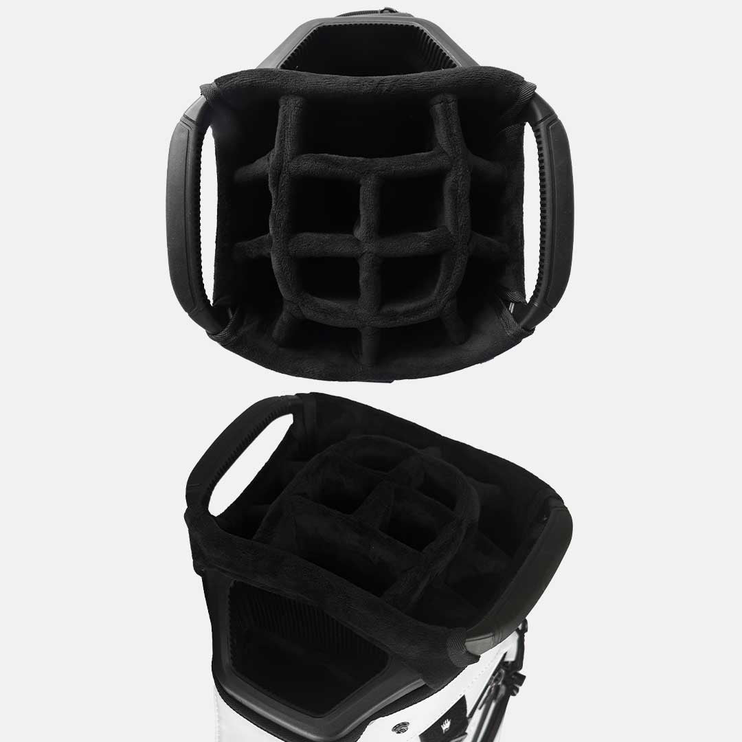 RevCore Lux Golf Cart Bag | 14 Way Velvet Lined Dividers