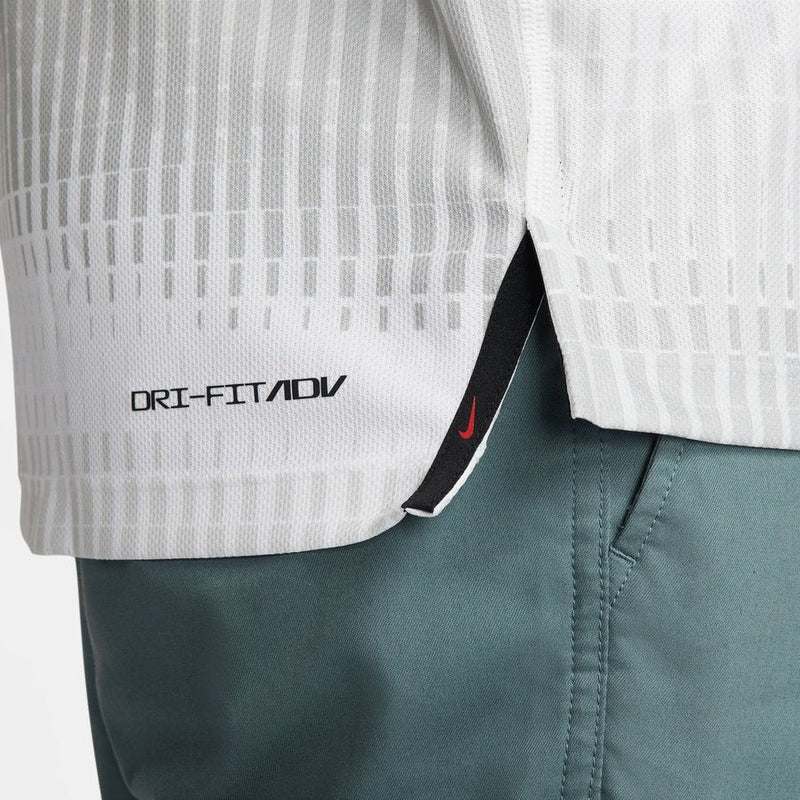 Nike DriFIT ADV Tiger Woods Print Golf Polo - White