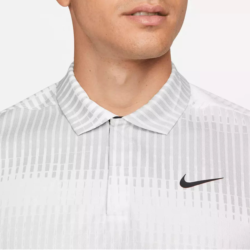 Nike DriFIT ADV Tiger Woods Print Golf Polo - White