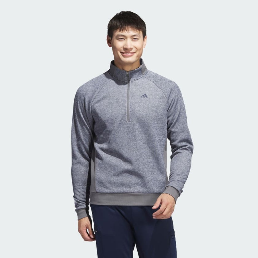 Adidas Men's Golf DWR Quarter-Zip Pullover - Navy