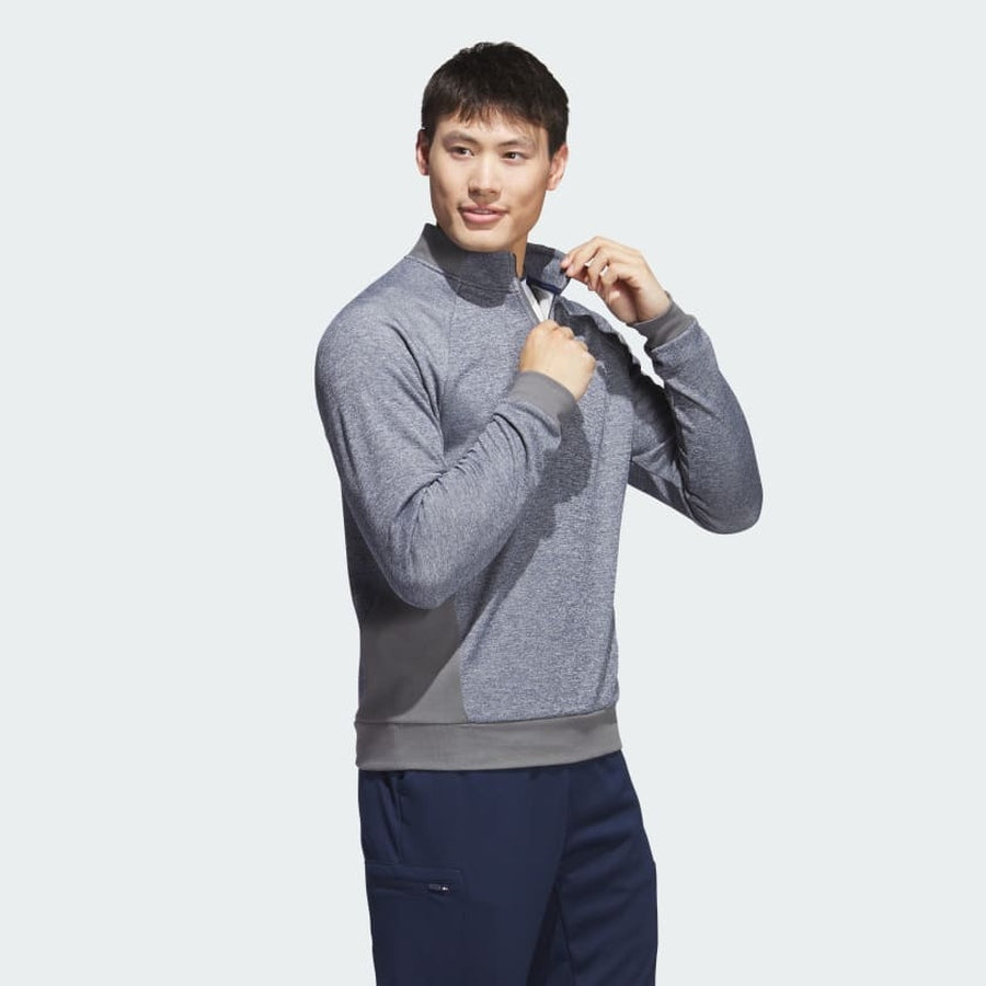 Adidas Men's Golf DWR Quarter-Zip Pullover - Navy