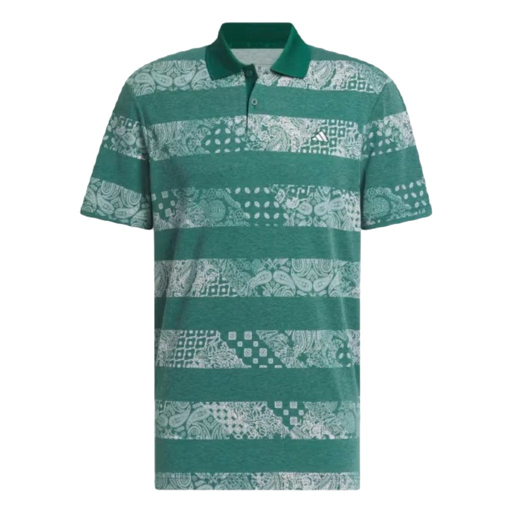 Adidas Men's Go-To Print Polo - Green