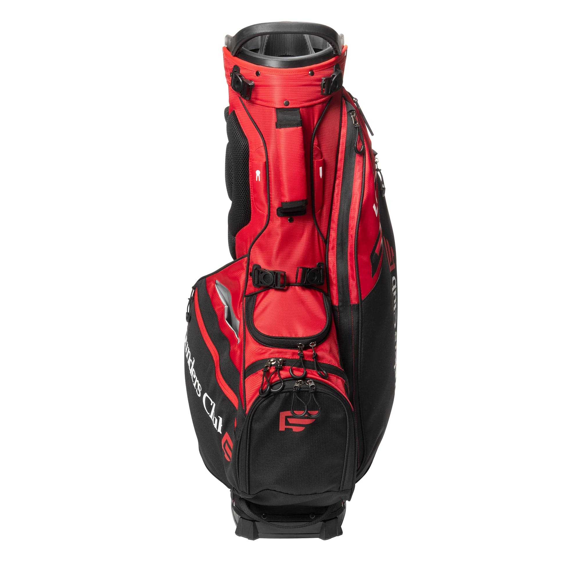 Founder's Club キャディバッグ 黒/赤 Founders Club Bomb Men's Golf Club Set with 14 Way Organizer Golf Red