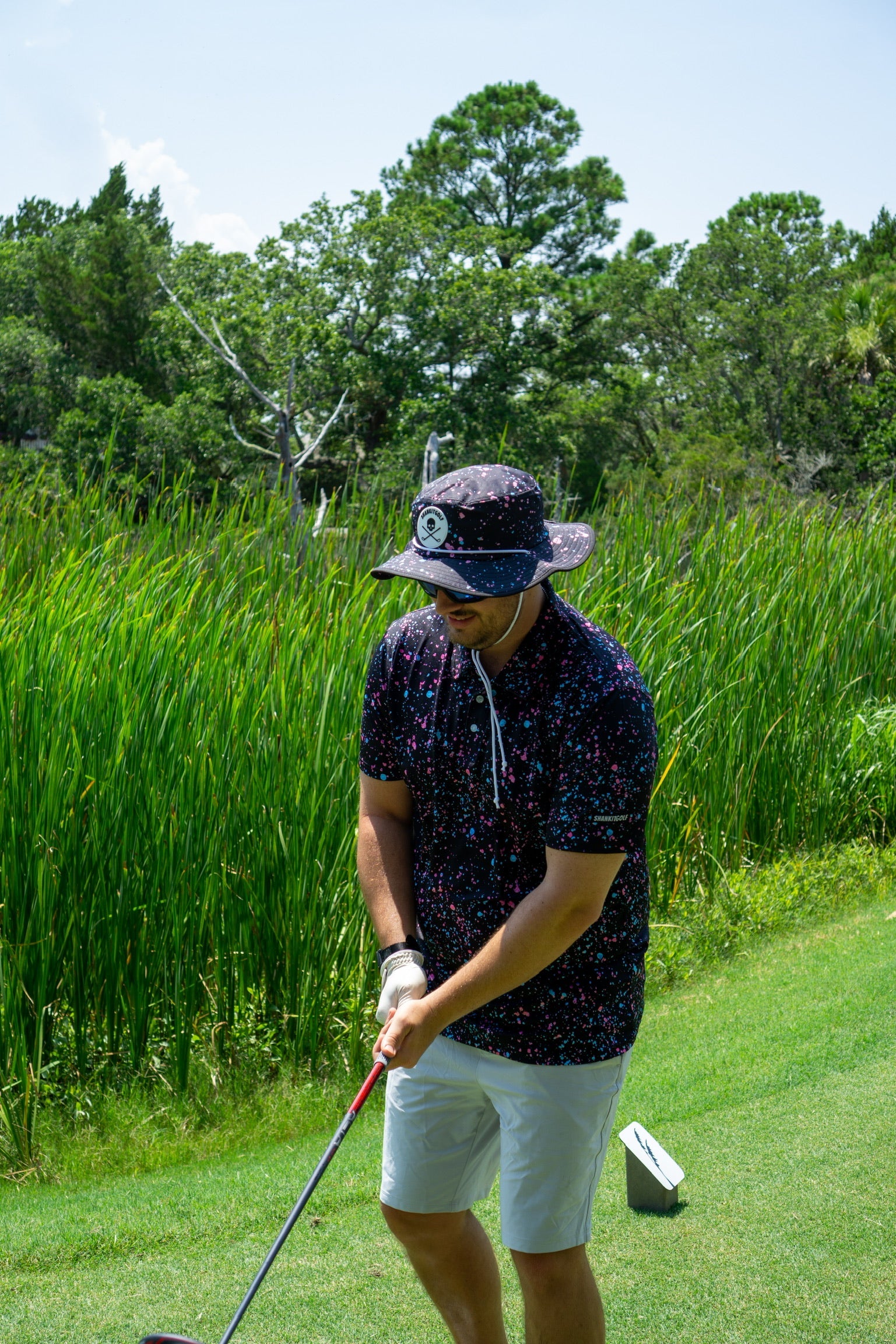 Black Paint Bucket Hat