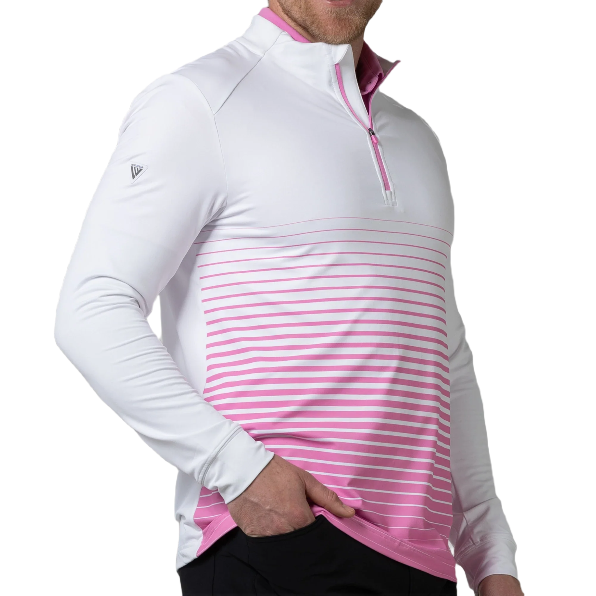 Levelwear Men's Beam Long Sleeve Golf Pullover