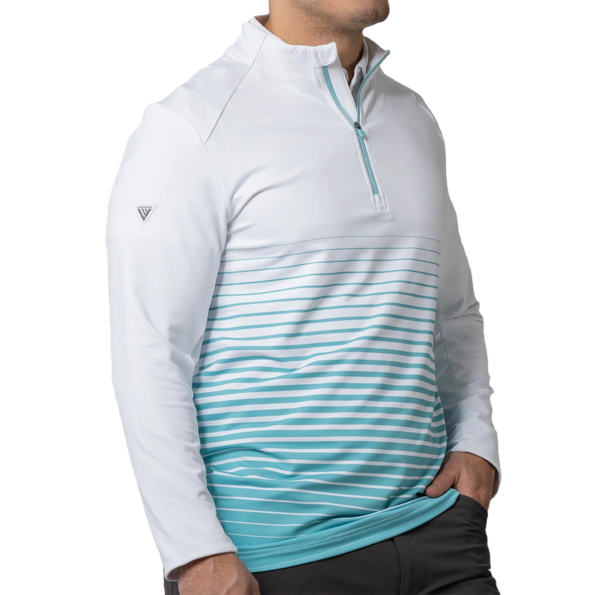 Levelwear Men's Beam Long Sleeve Golf Pullover