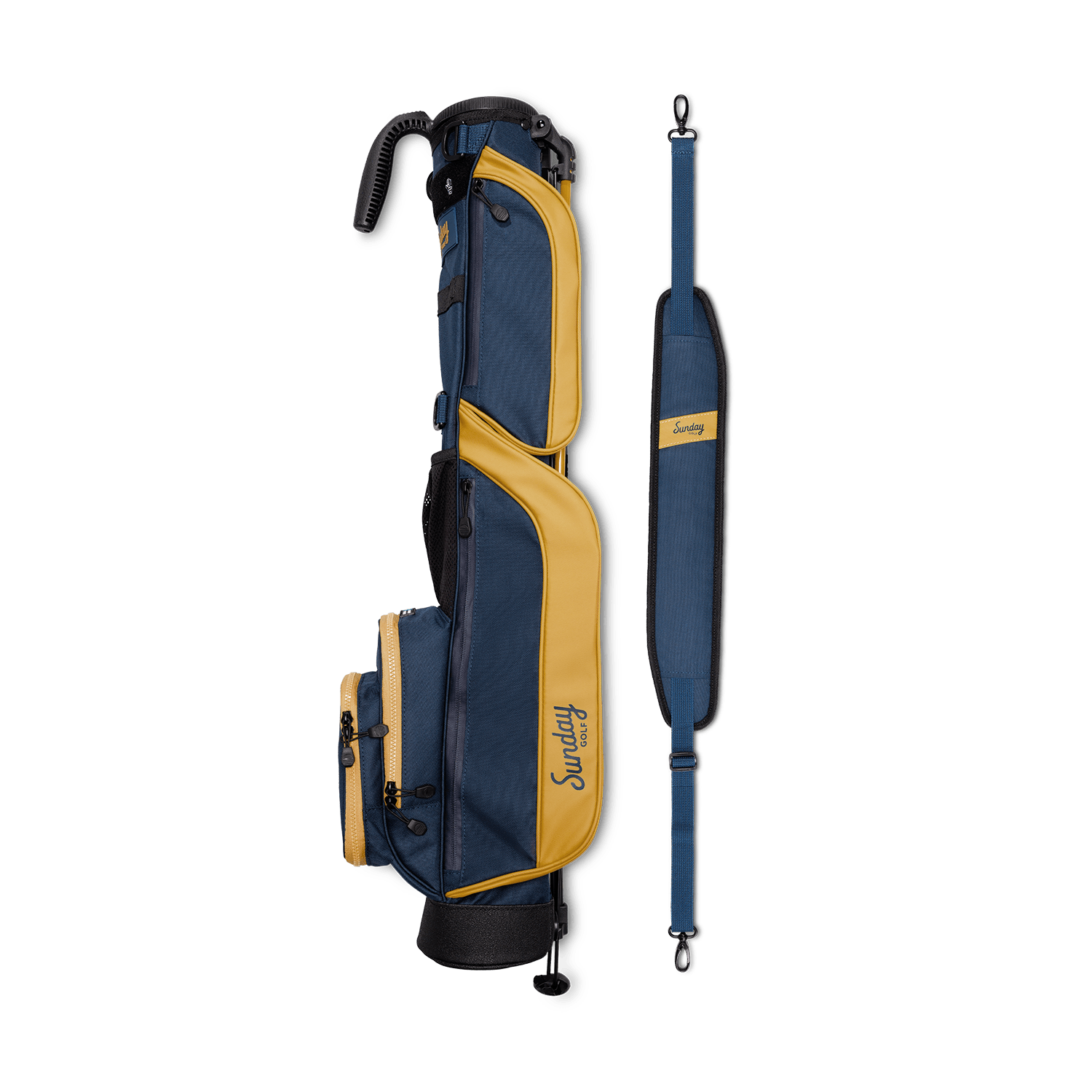 The Loma | Navy + Gold Par 3 Bag