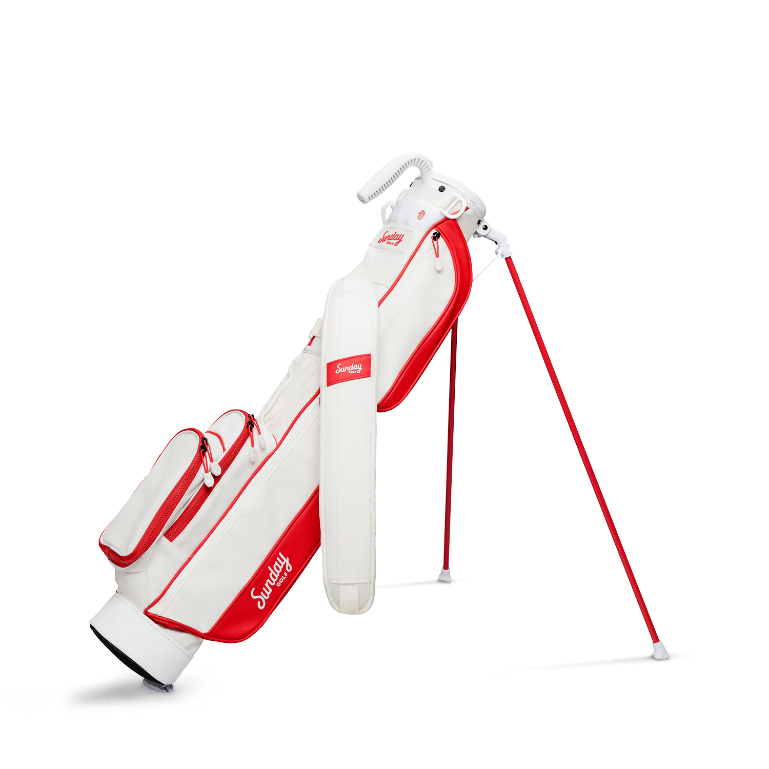 The Loma | Red & Off-White Par 3 Bag