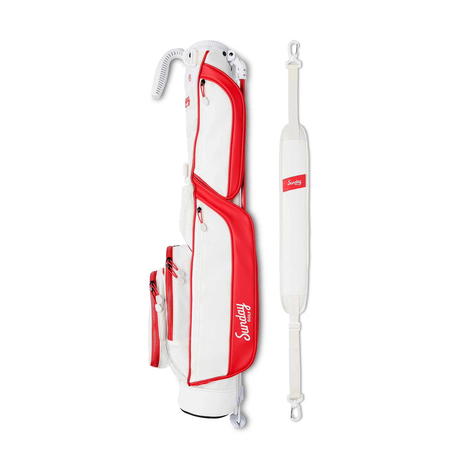 The Loma | Red & Off-White Par 3 Bag