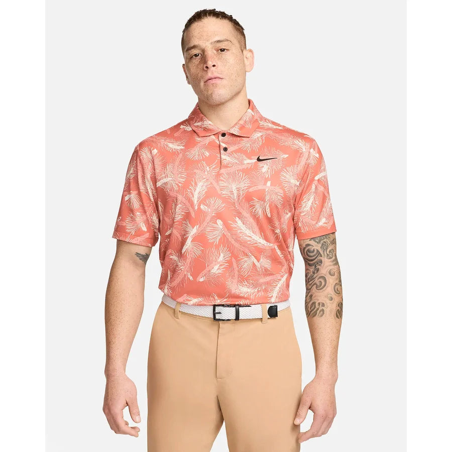 Nike Tour Men's Dri-FIT Pine Print Golf Polo - Golf Course Logo