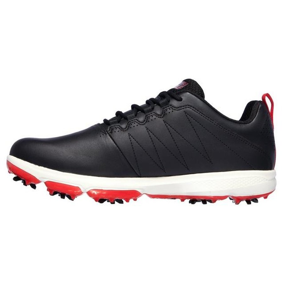 Skechers Men's GO GOLF 4 Legacy Spiked Golf Shoes - Black/Red