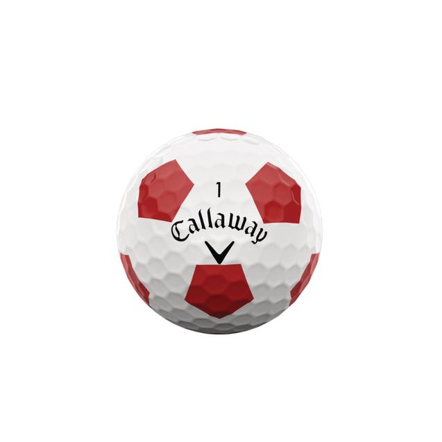 2 Dozen Callaway Chrome Soft Truvis Red Golf Balls - Logo Overrun