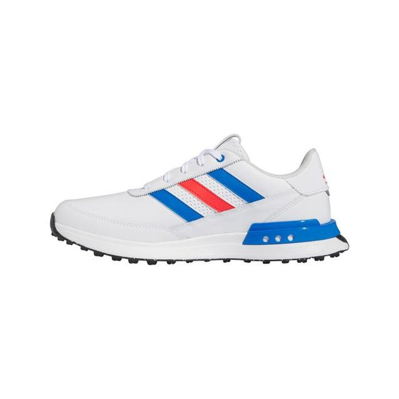 Adidas Men's S2G Spikeless Leather 24 Golf Shoes - White/Red/Blue