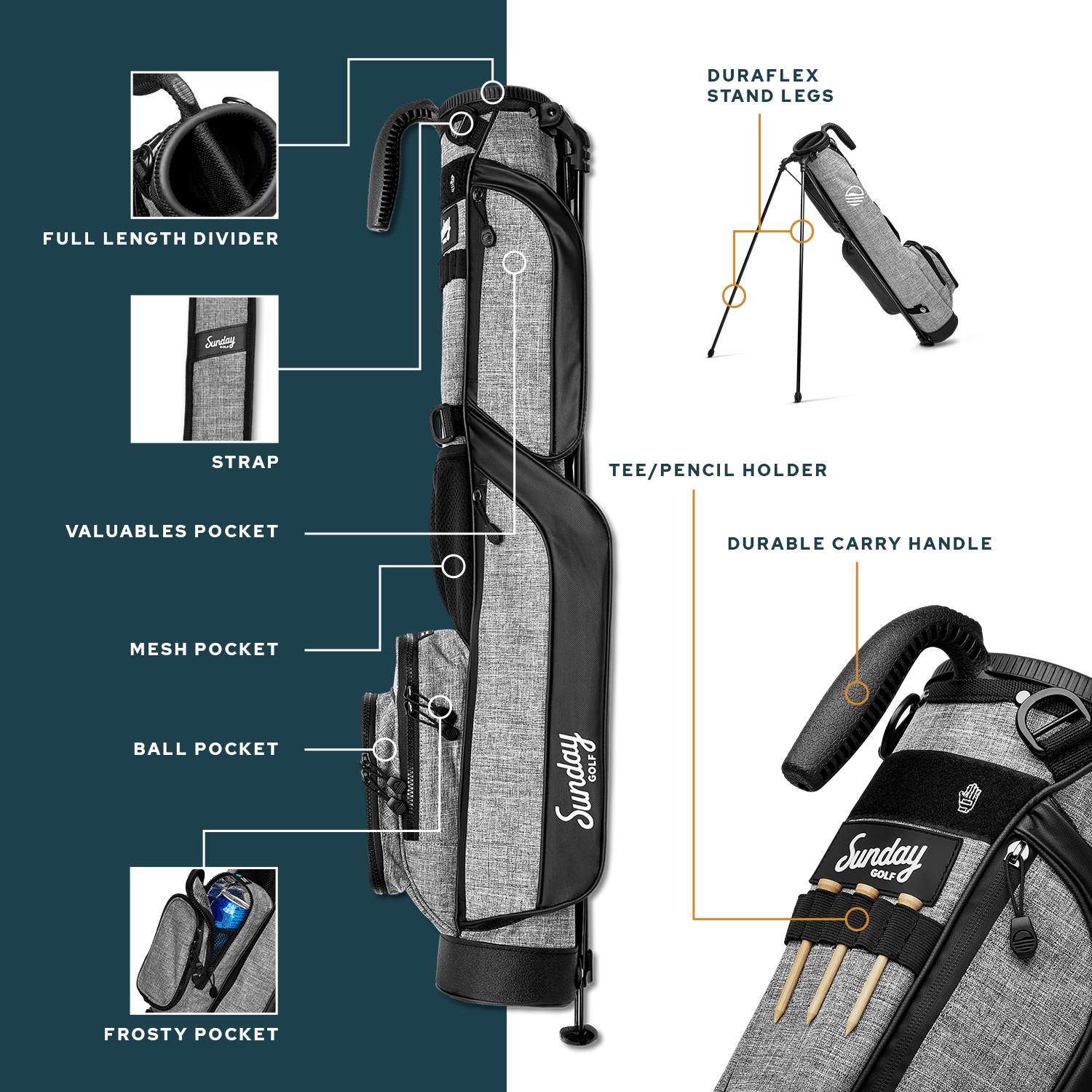 The Loma | Flamingo Par 3 Bag