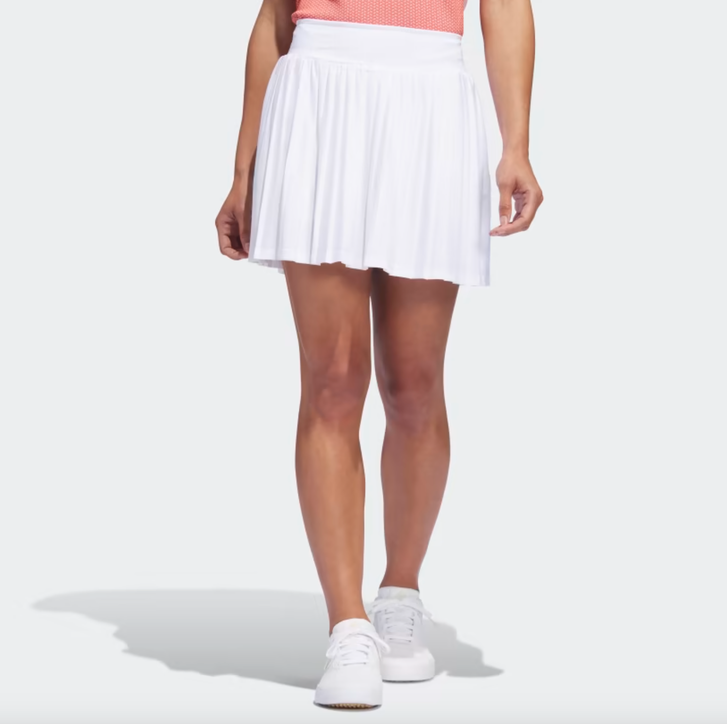 Adidas Ultimate365 Tour Pleated 15-Inch Skort - White