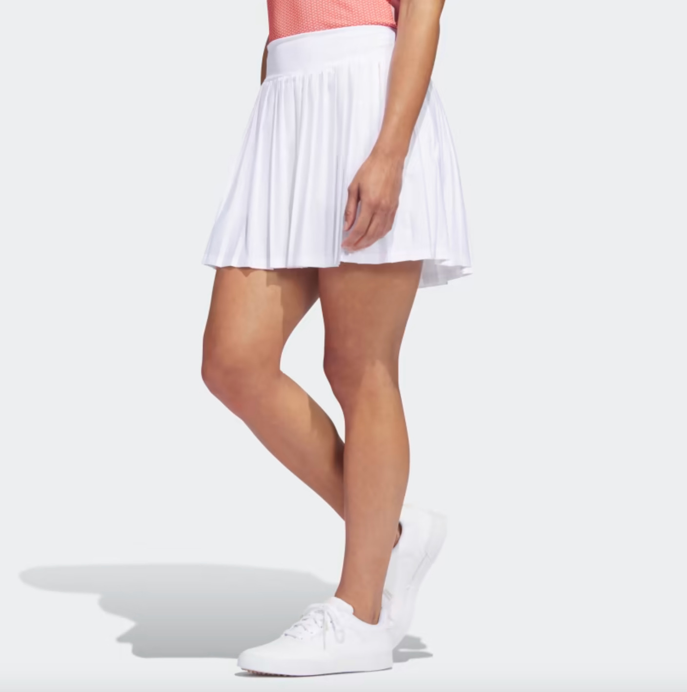 Adidas Ultimate365 Tour Pleated 15-Inch Skort - White