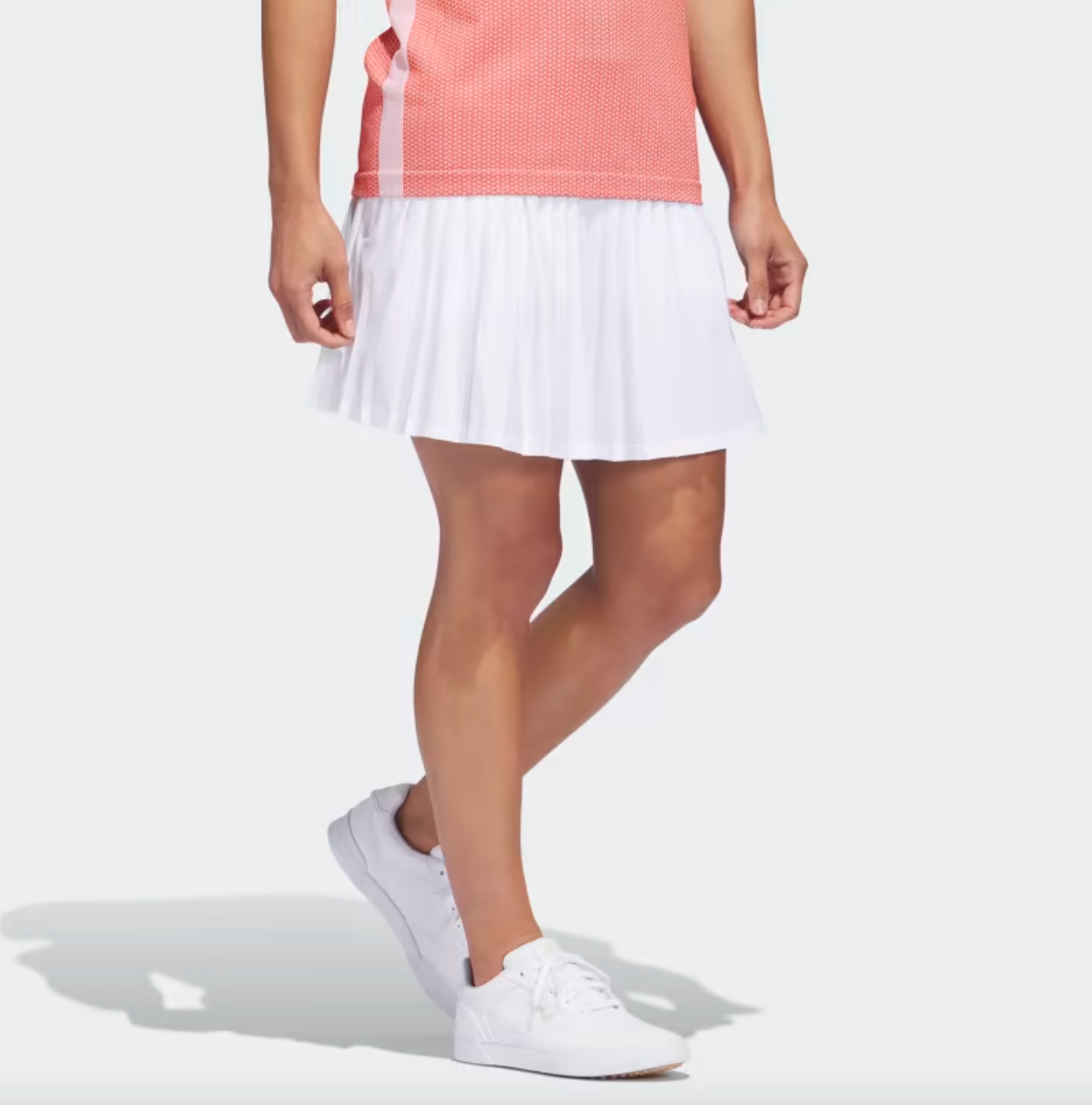 Adidas Ultimate365 Tour Pleated 15-Inch Skort - White