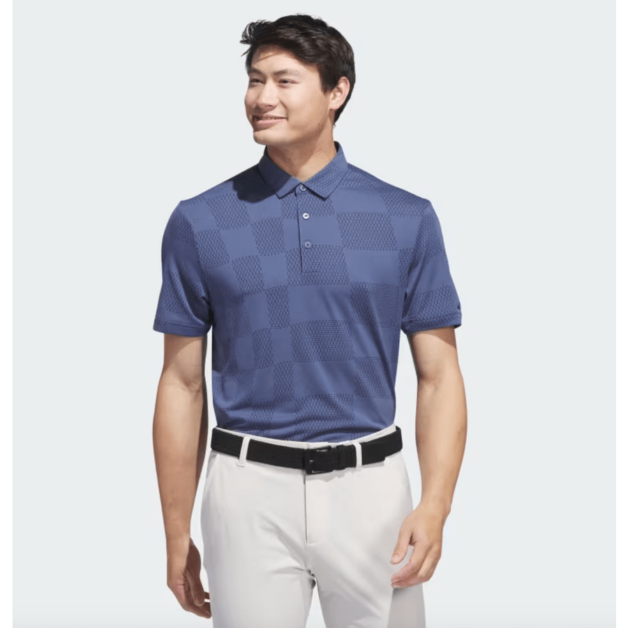 Adidas Ultimate365 Textured Polo Shirt - Blue