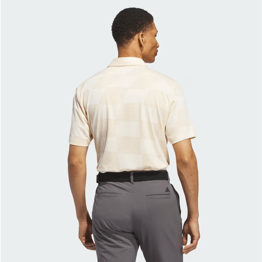 Adidas Ultimate365 Textured Polo Shirt - Beige