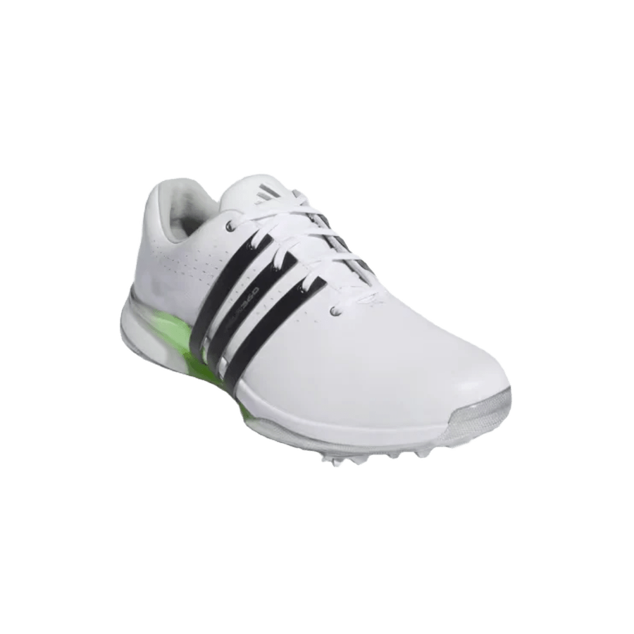 Adidas Tour360 24 Wide Golf Shoes White Green Cloud White Core Black Green Spark 11W