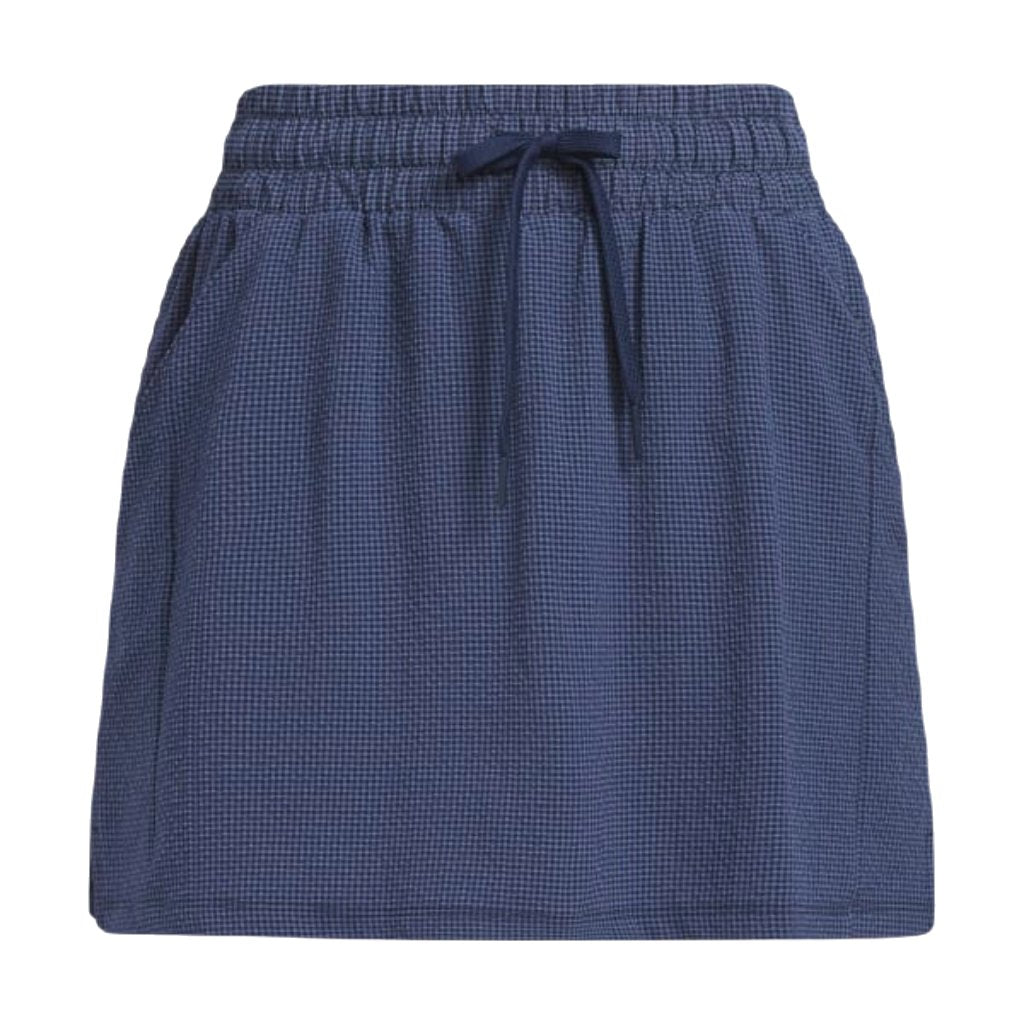 Adidas Seersucker 16-Inch Golf Skort - Navy