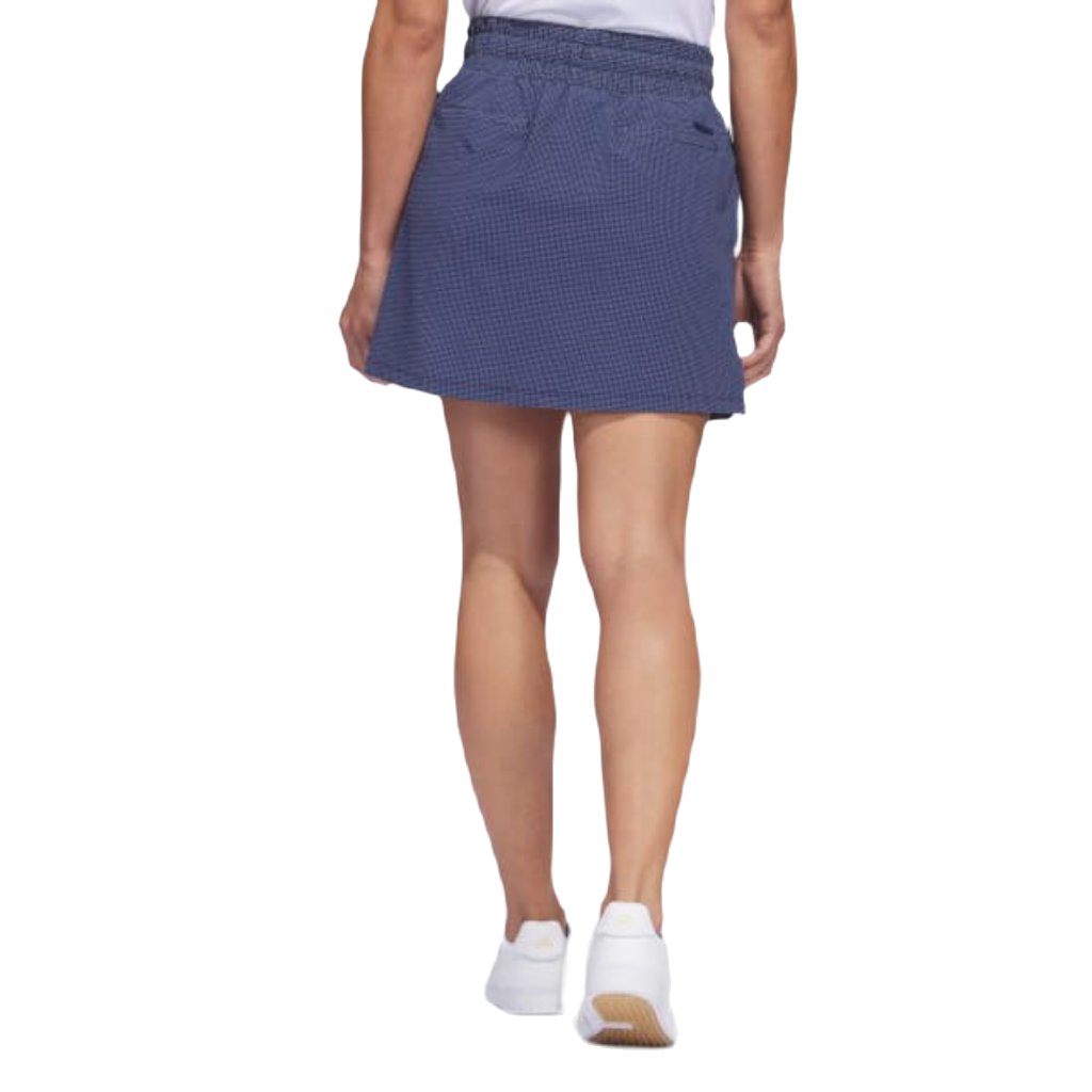 Adidas Seersucker 16-Inch Golf Skort - Navy