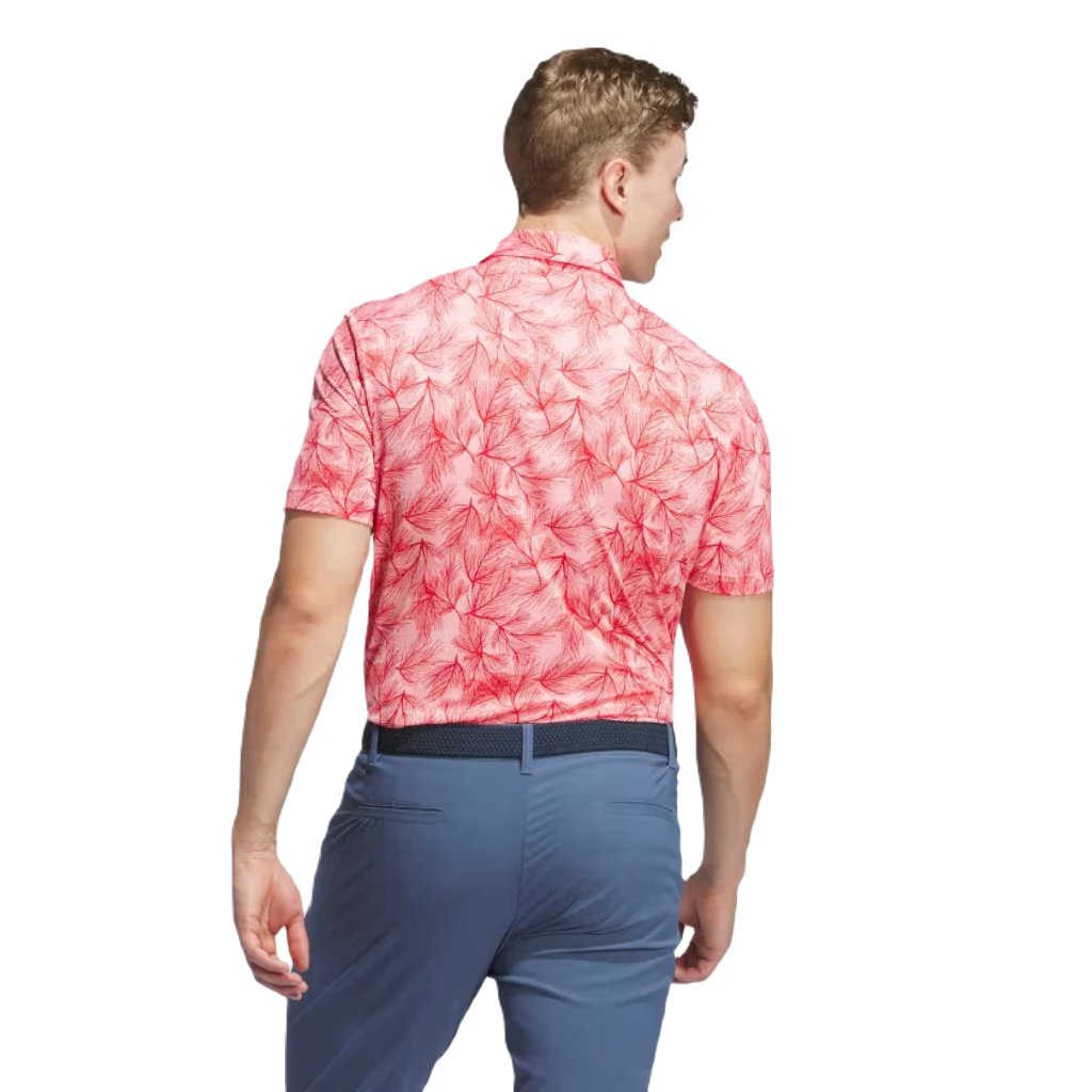 Adidas 2024 Ultimate365 Mesh Pine Print Polo Shirt Adidas 2024 Ultimate365 Mesh Pine Print Polo Shirt