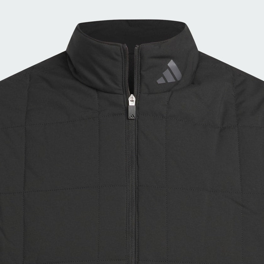 Adidas Ultimate365 Quilted DWR Half Zip Pullover - Black