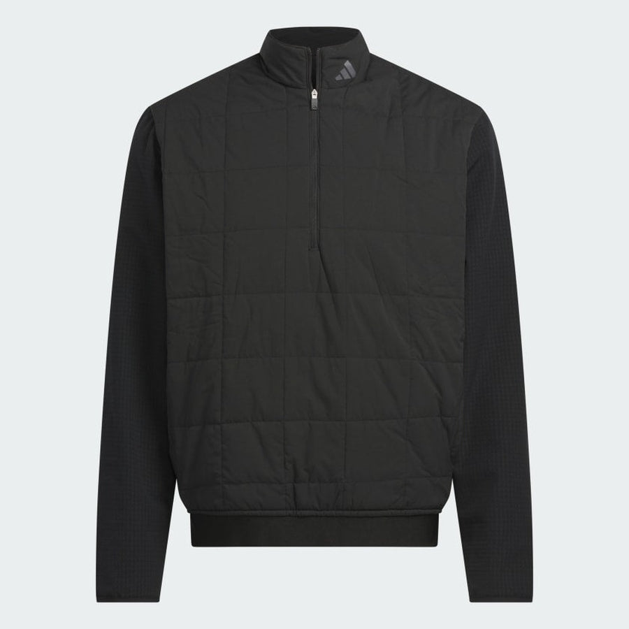 Adidas Ultimate365 Quilted DWR Half Zip Pullover - Black