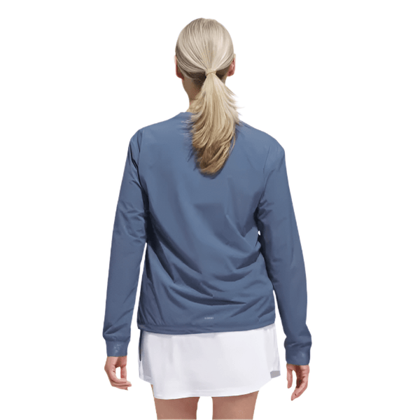 Adidas Ladies Ultimate365 Tour WIND.RDY Pullover Sweatshirt - Blue