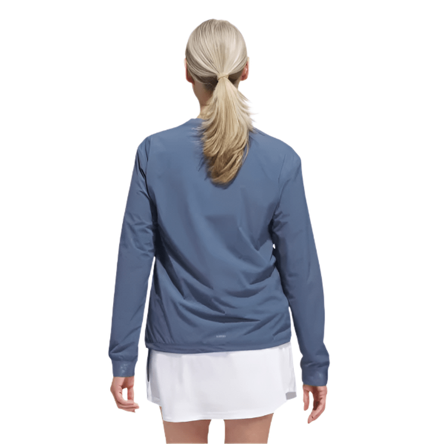 Adidas Ladies Ultimate365 Tour WIND.RDY Pullover Sweatshirt - Blue